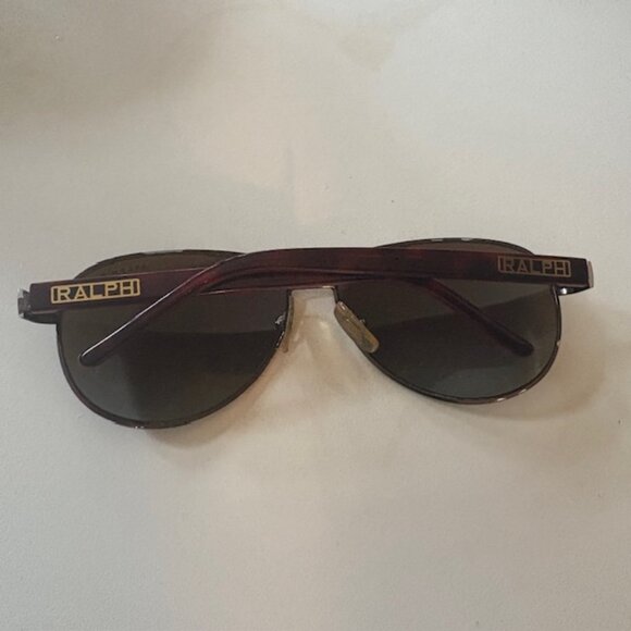 Ralph Lauren Women's Aviator Sunglasses Pre-Owned Polarized w/ Case - Picture 4 of 8